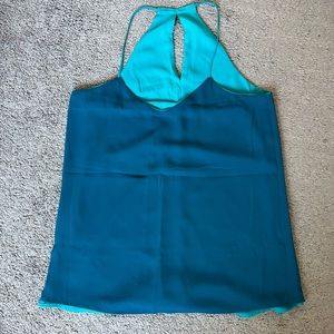 Reversible Express chemise. Navy blue/tourqoise. Size small or medium.